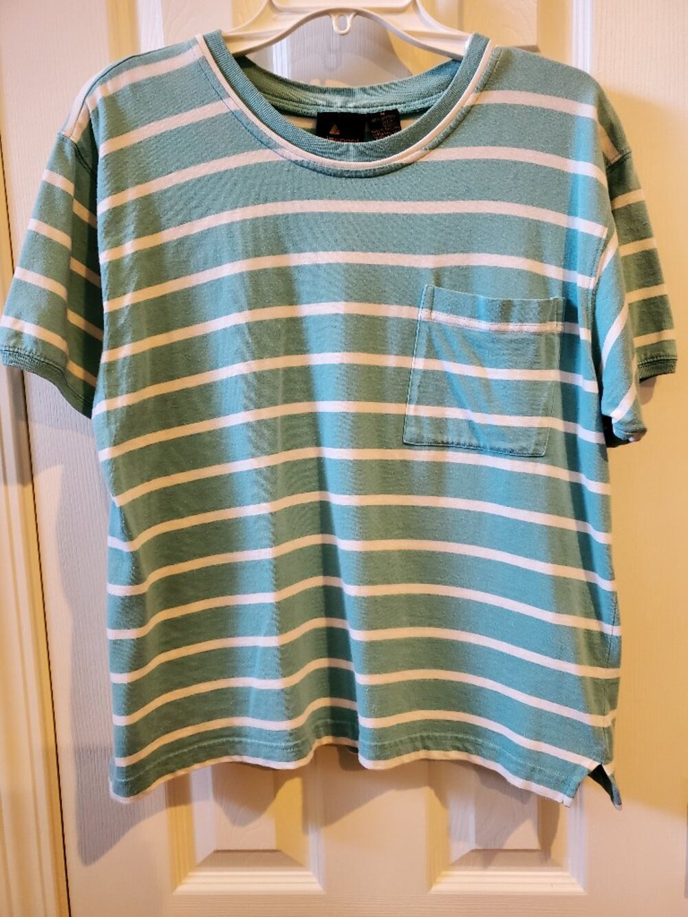 Liz Sport Turquoise & White Striped Tee